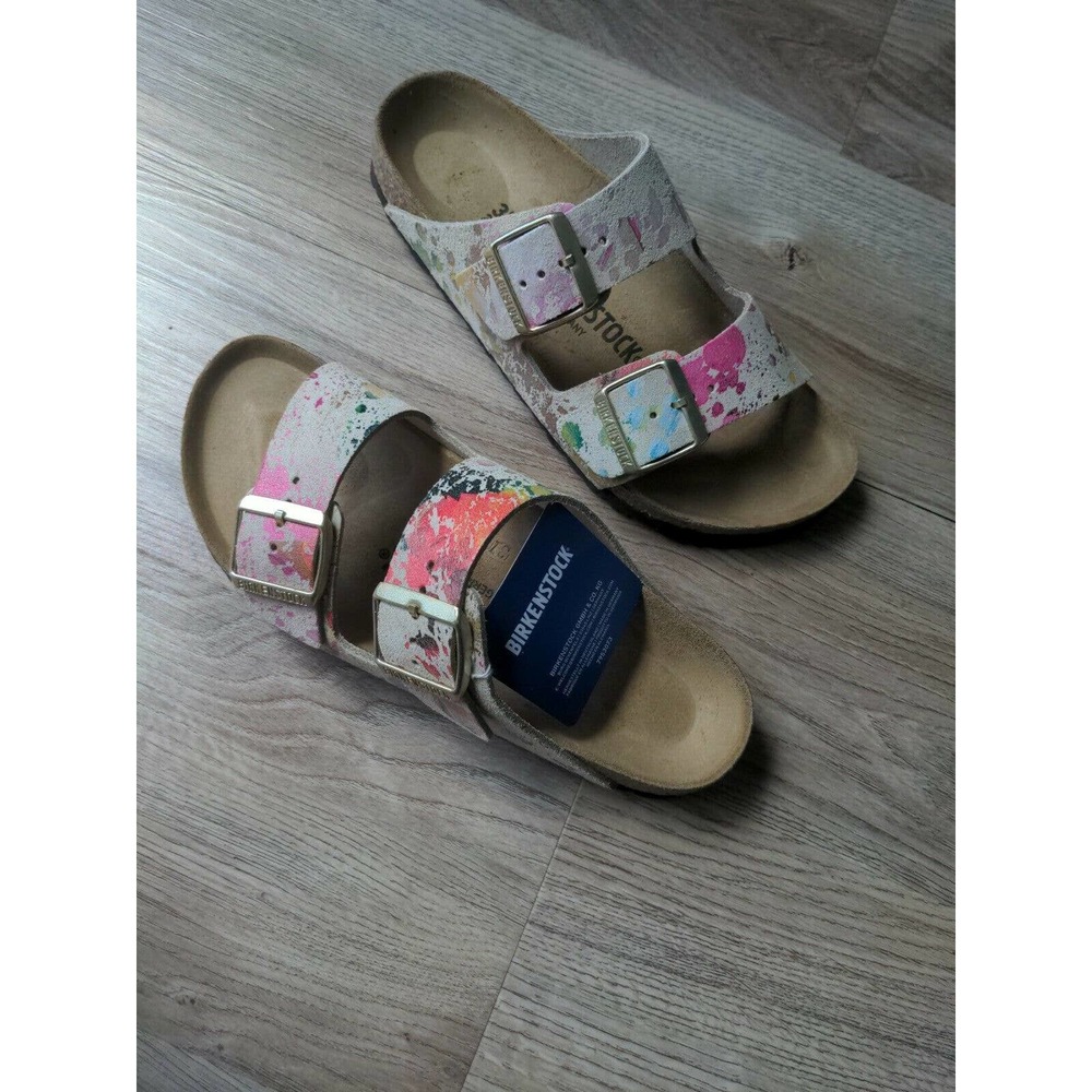 Birkenstock Arizona Flower Crush Suede Sandals - Picture 5 of 12